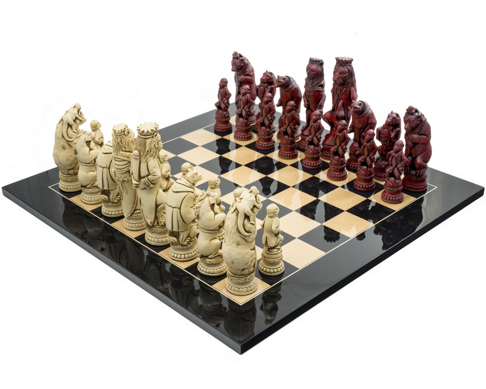 Classic French-Style Staunton Solid Brass Chess Set by Italfama